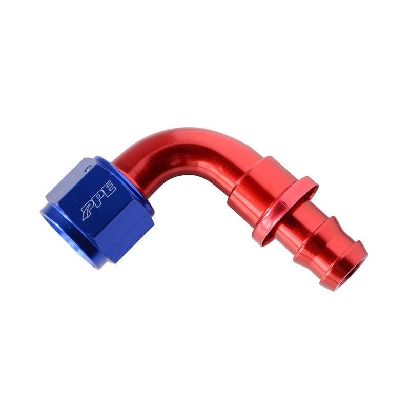 Aluminum Push-Lock 90 Deg -10Anf To 5/8M