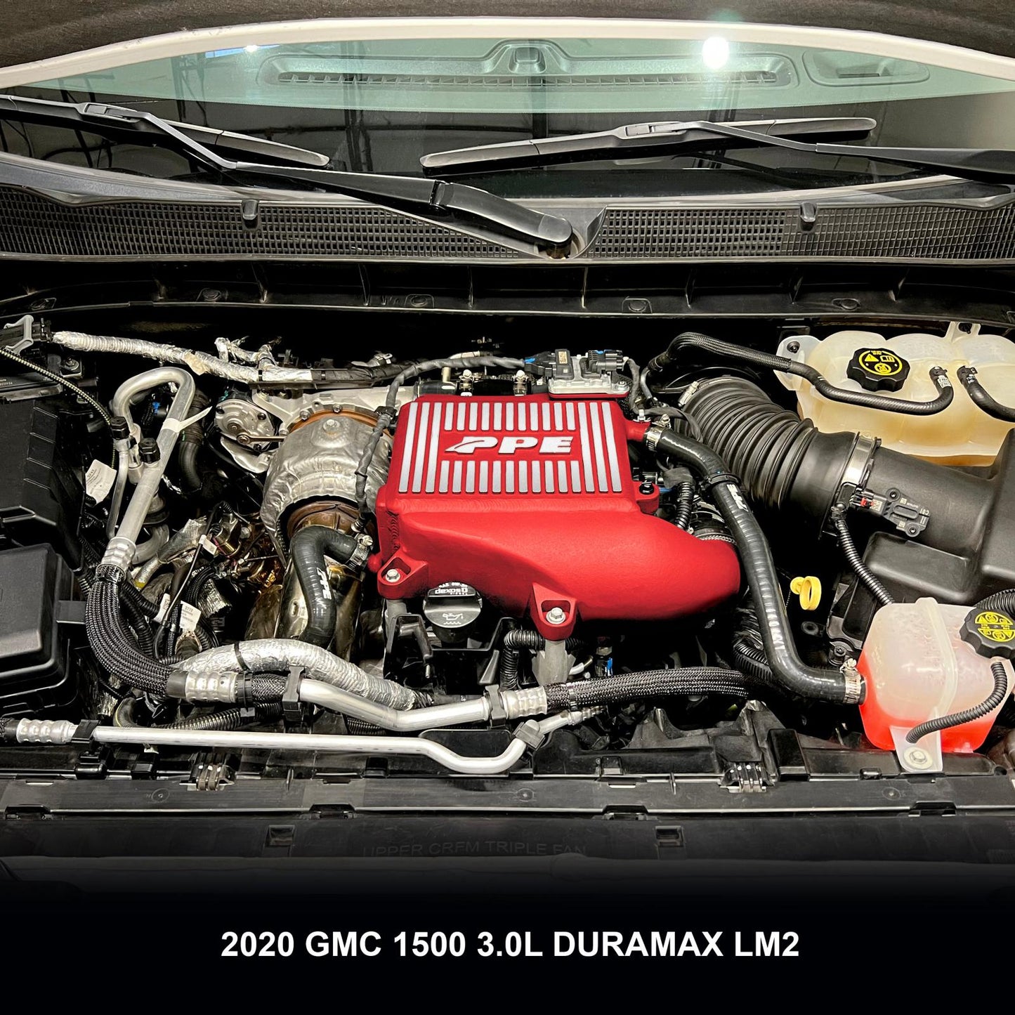2020-2023 GM 3.0L Duramax LM2, LZO Air-To-Water Intercooler Kit Red PPE Diesel