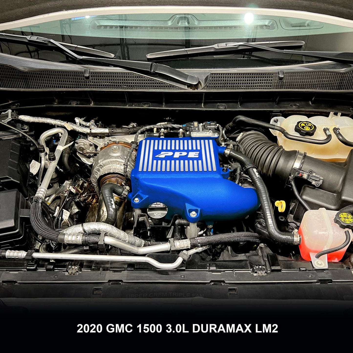 2020-2023 GM 3.0L Duramax LM2, LZO Air-To-Water Intercooler Kit Blue PPE Diesel