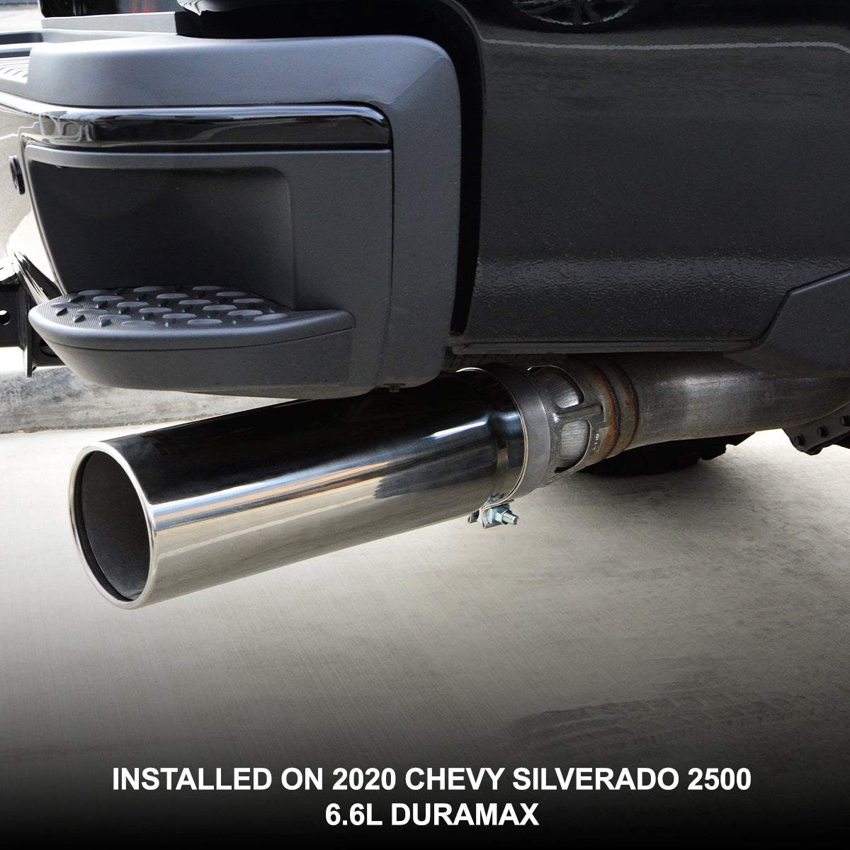 2015-2023 GM 6.6L Duramax 304 Stainless Steel Exhaust Tip (Black)