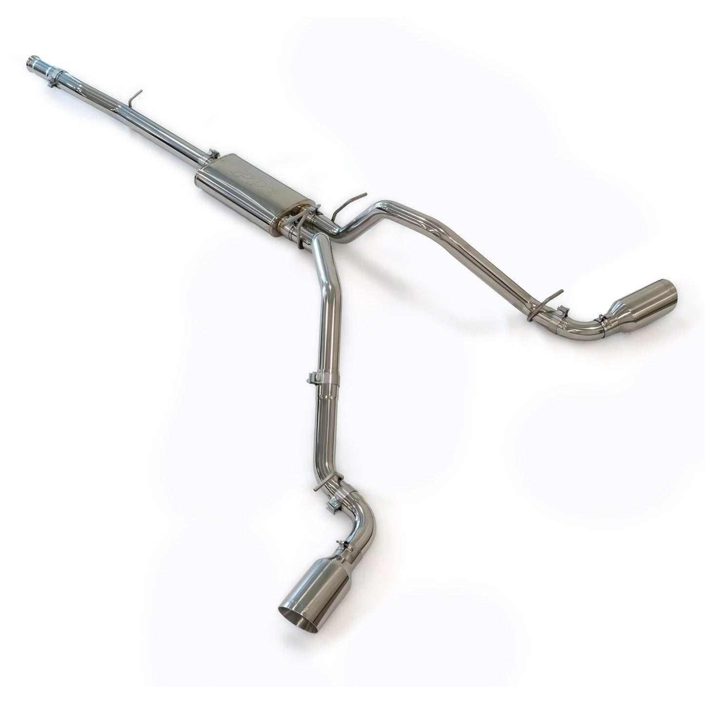 Exhaust Cat Back w/tips Raw/Pol 09-13