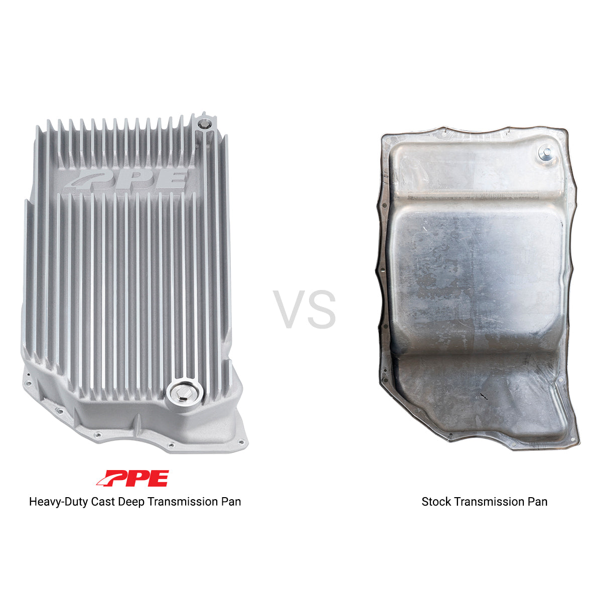 2020-2023 GM 6.6L Duramax w/ 10L1000 Transmission - Heavy-Duty Cast Deep Transmission Pan Brushed