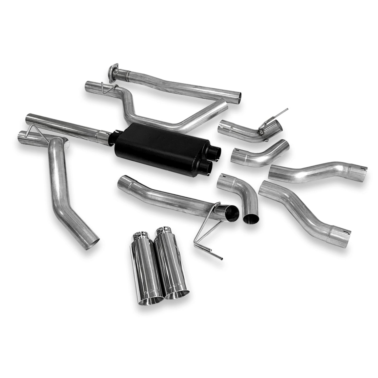 2019-2023 RAM 1500 5.7L HEMI Cat Back Exhaust System Dual Exit Polished PPE Diesel