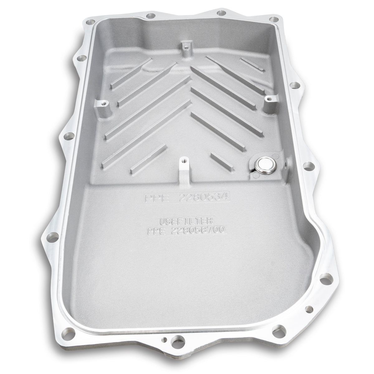 2010-2022 w/ ZF-8 Speed Heavy-Duty Cast Aluminum Transmission Pan Raw