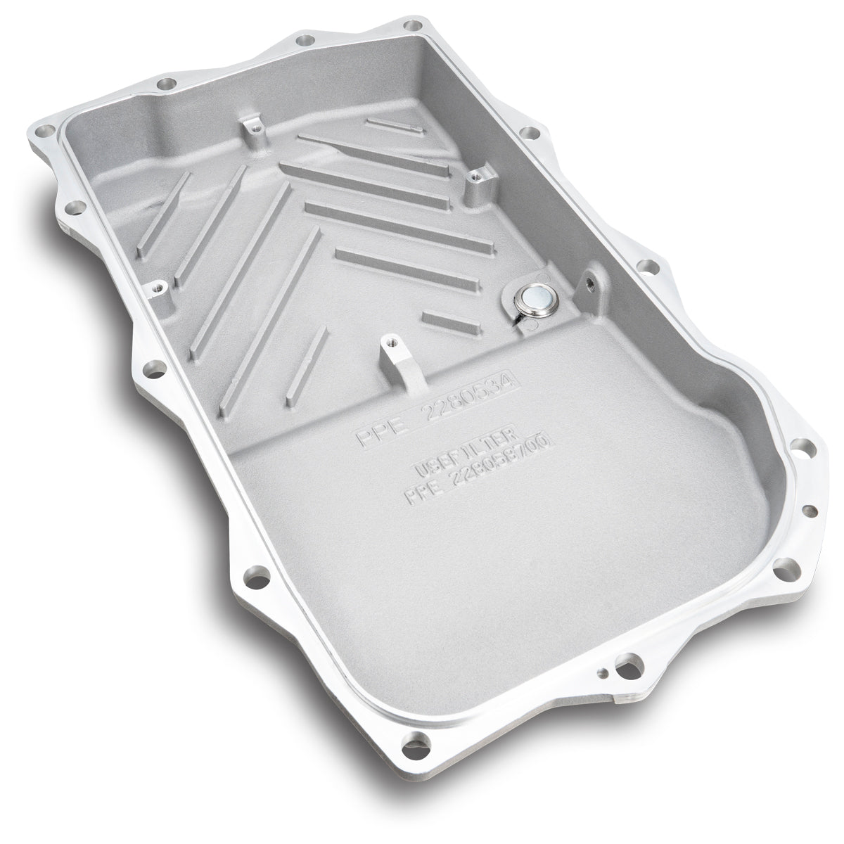 2010-2022 w/ ZF-8 Speed Heavy-Duty Cast Aluminum Transmission Pan Raw