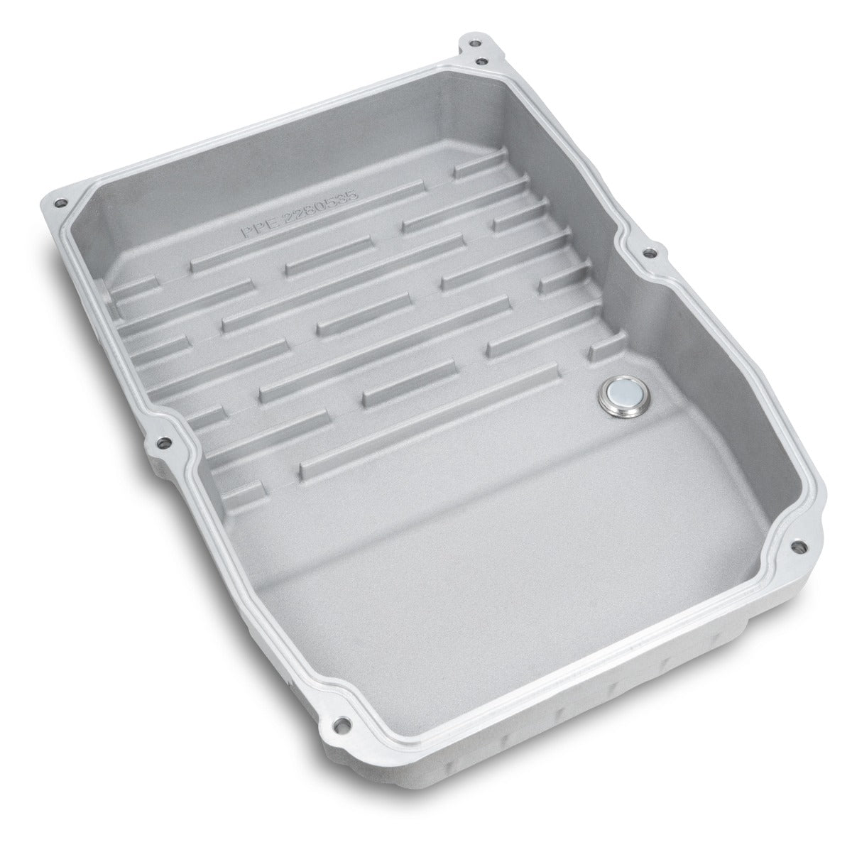 2005-2019 Jeep/Dodge/Chrysler w/ WA580, W5A580, NAG1 Transmission Heavy-Duty Cast Aluminum Transmission Pan Brushed