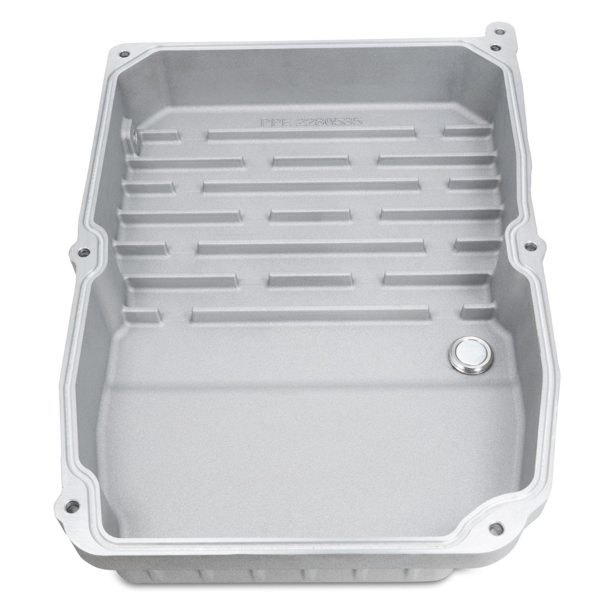 2005-2019 Jeep/Dodge/Chrysler w/ WA580, W5A580, NAG1 Transmission Heavy-Duty Cast Aluminum Transmission Pan Brushed