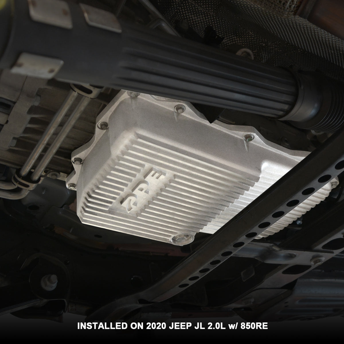 2018-2022 Jeep JL/JT 2.0L/3.0L w/ 850RE Trans Heavy-Duty Cast Aluminum Deep Transmission Pan Brushed