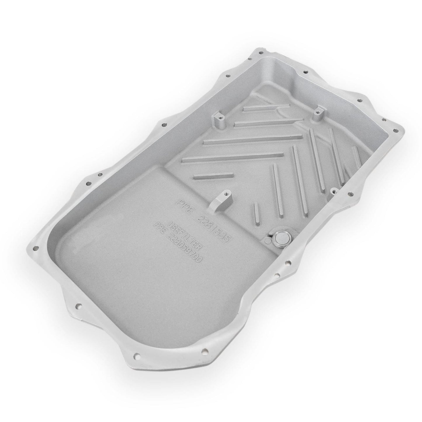 2018-2022 Jeep Wrangler JL/JT w/ 850RE Transmission Heavy-Duty Cast Aluminum Transmission Pan Raw