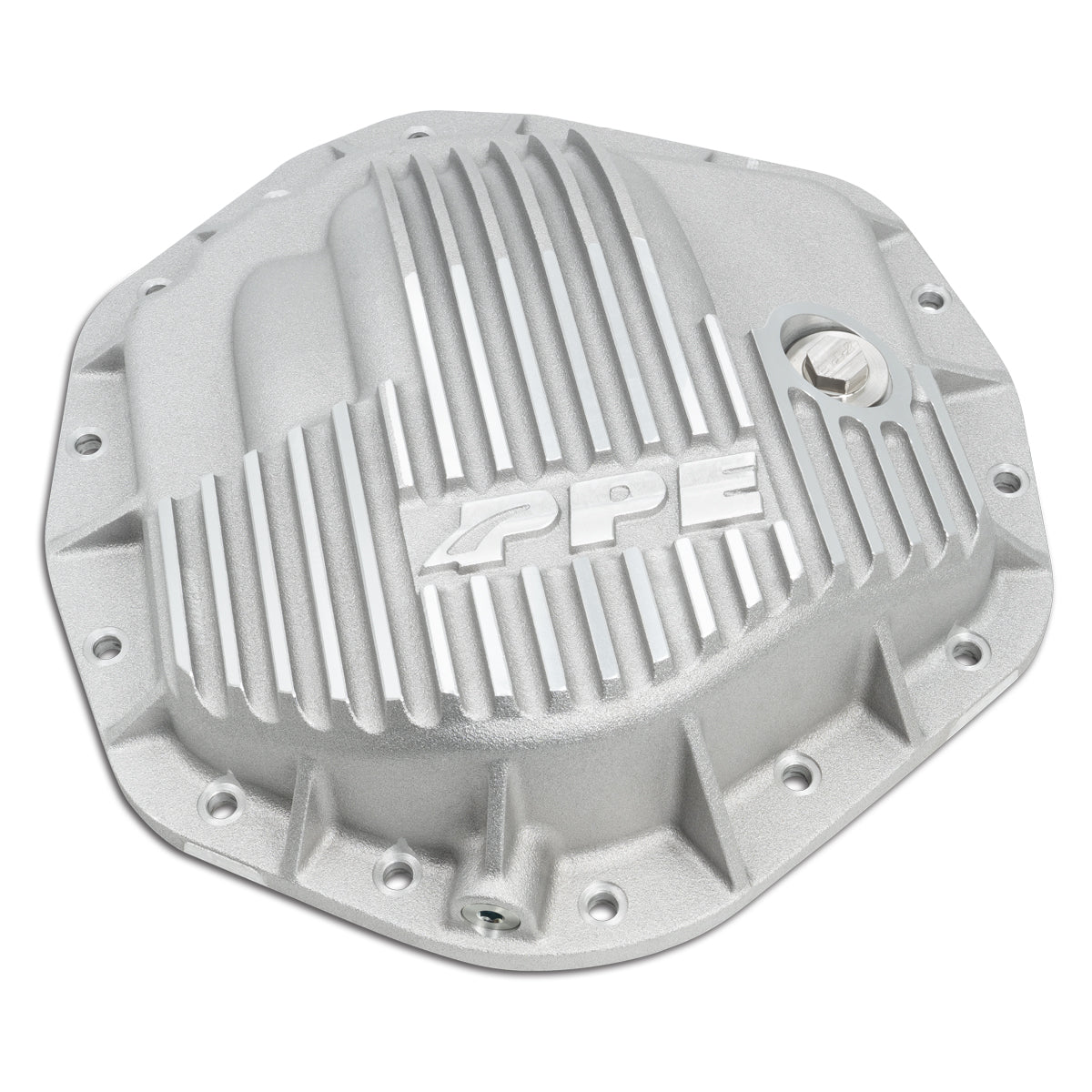 Heavy Duty Cast Aluminum Rear Differential Cover GM/Ram 2500/3500 HD Raw PPE Diesel Silver