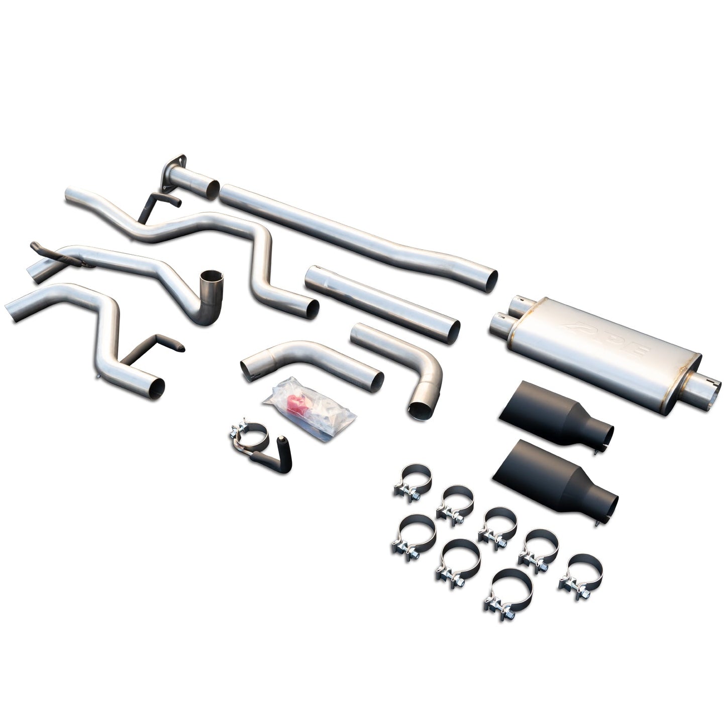 Exhaust Cat Back Ford F150 (2009-2014) Raw Tube Black Tips