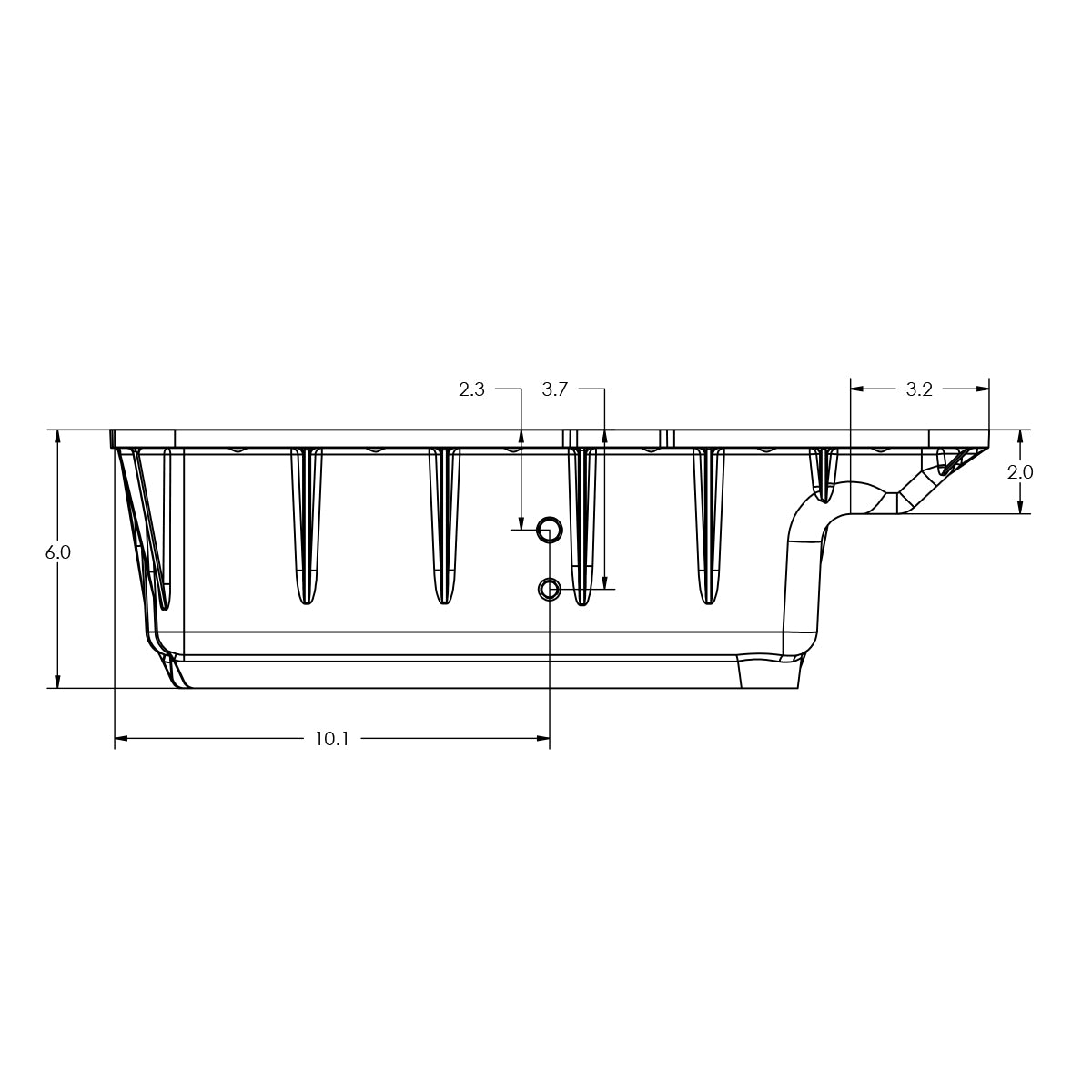 Ford Deep Transmission Pan 5R110 Brushed PPE Diesel