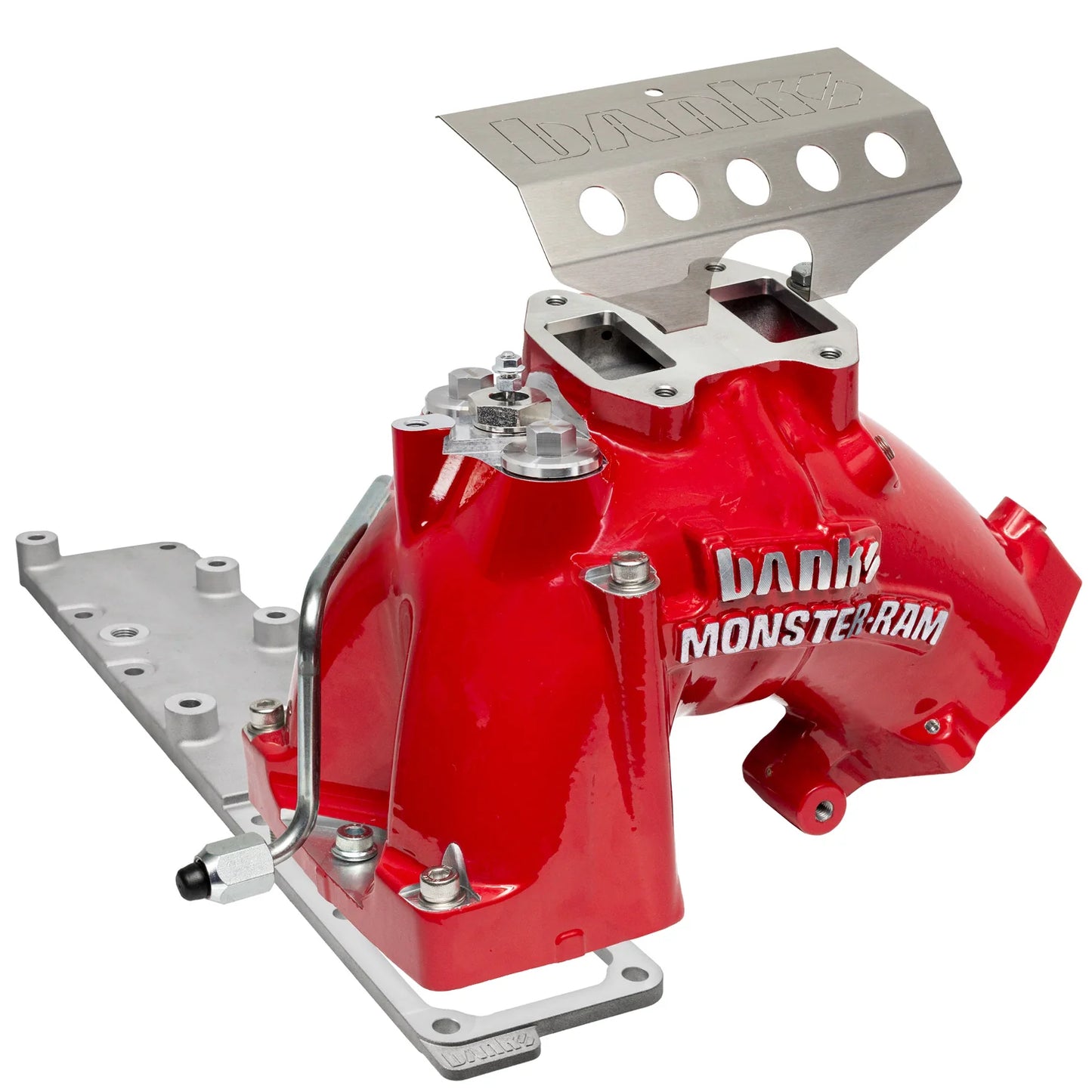 Monster-Ram Intake System for 13-18 Dodge Ram 2500/3500 6.7L Cummins Red Powdercoat Banks Power