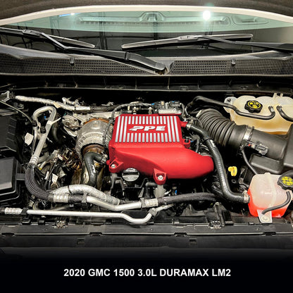 2020-2023 GM 3.0L Duramax LM2, LZO Air-To-Water Intercooler Kit Red PPE Diesel