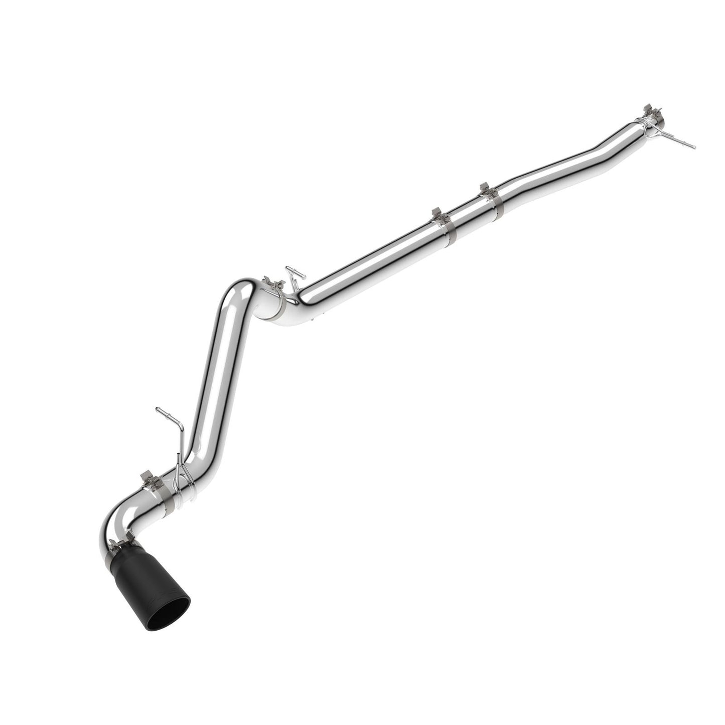 23-25 GM 3.0L Duramax 304 Stainless Steel DPF-Back Performance Exhaust Kit - Single Exit Polished Pipe Black Tip Pacific Performance Engineering