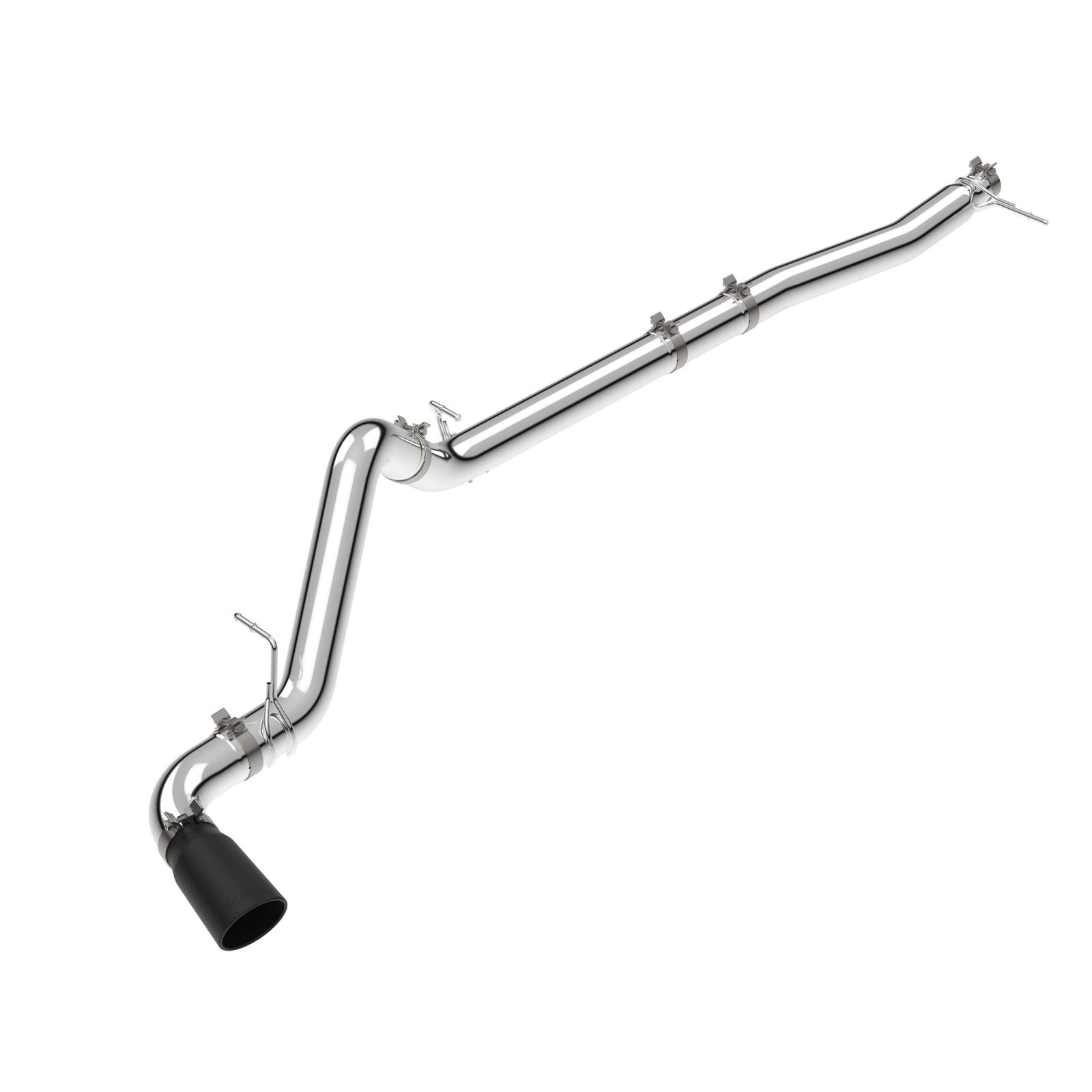 23-25 GM 3.0L Duramax 304 Stainless Steel DPF-Back Performance Exhaust Kit - Single Exit Polished Pipe Black Tip Pacific Performance Engineering
