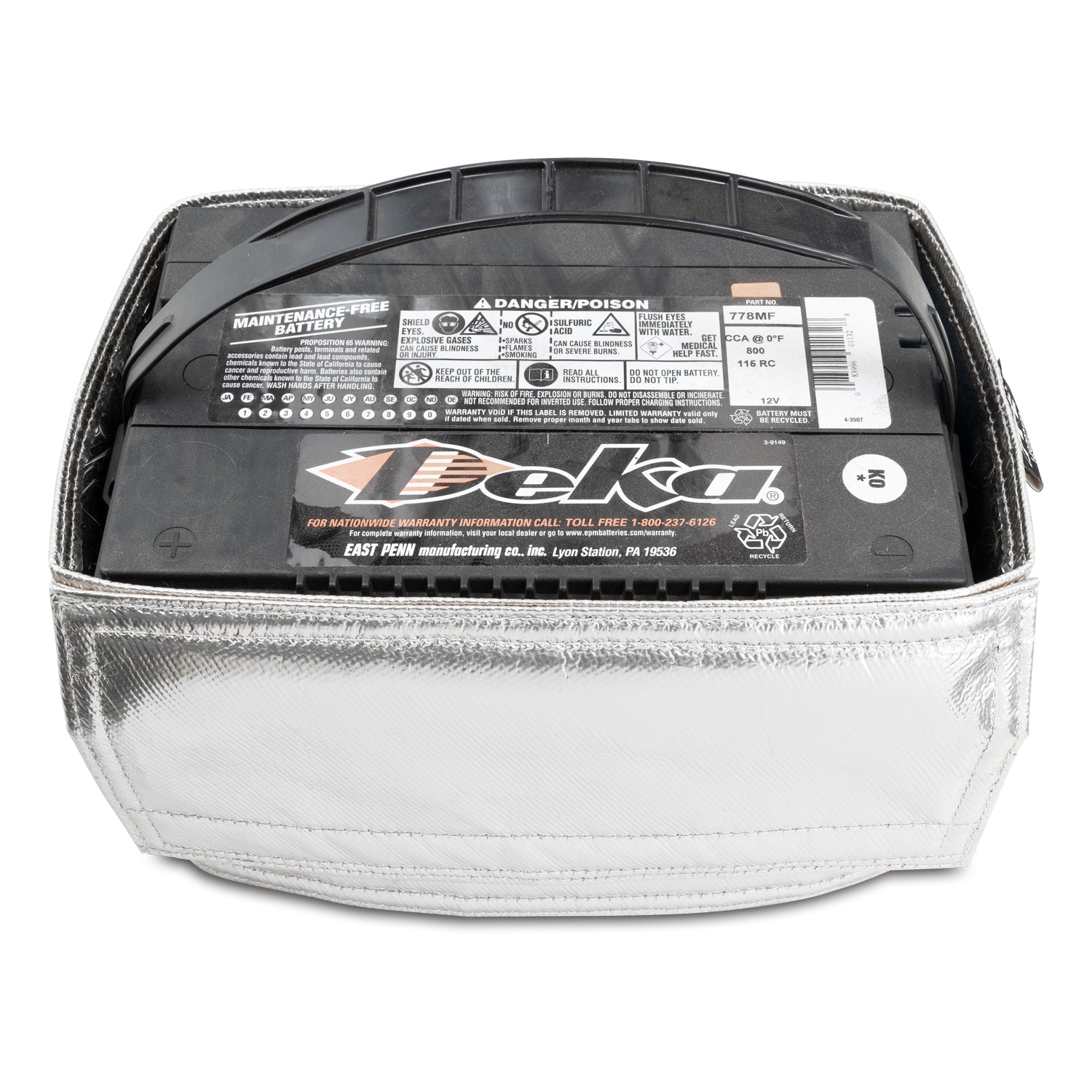 Heat Shield Battery Side Post Silver
