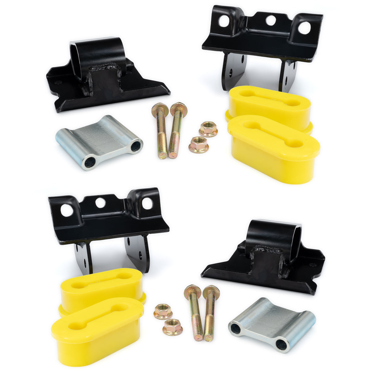 2001-2010 GM 6.6L Duramax Engine Mount Kit 60 Hardness Yellow