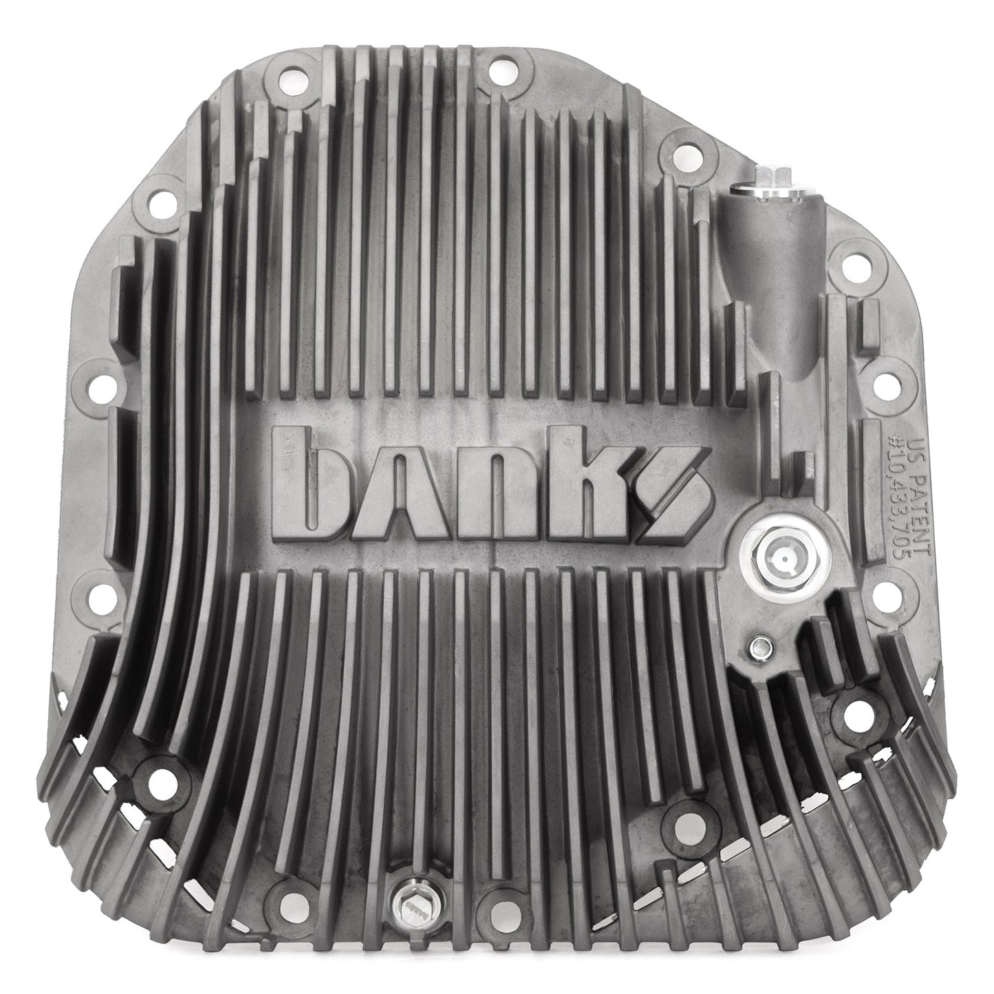 Ram-Air Differential Cover Kit Natural Aluminum w/Hardware for 17-24 Ford F250 HD Tow Pkg and F350 SRW with Dana M275 Rear Axle Banks Power
