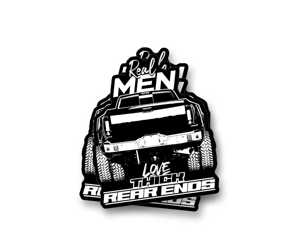 Real Men Sticker