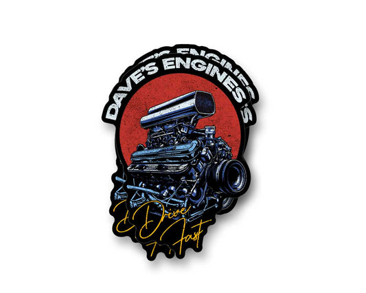 Daves Engine Sticker