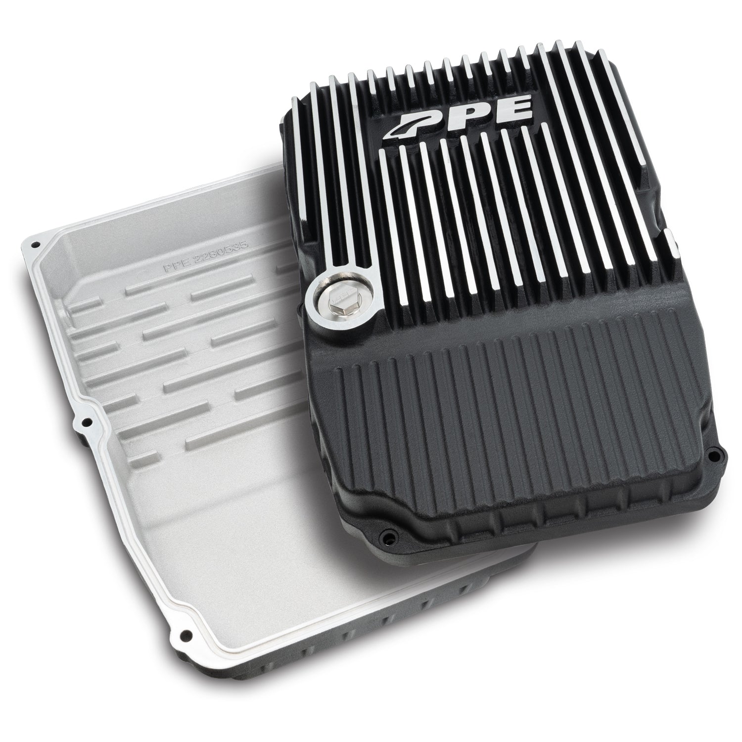 2005-2019 Jeep/Dodge/Chrysler w/ WA580, W5A580, NAG1 Transmission Heavy-Duty Cast Aluminum Transmission Pan Brushed
