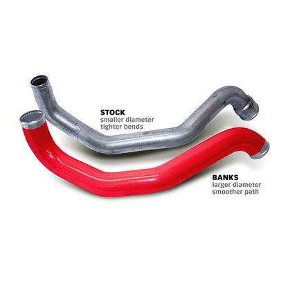 Boost Tube Upgrade Kit, Red powder-coated for 2004.5-2009 Chevy/GMC 2500/3500 6.6L Duramax