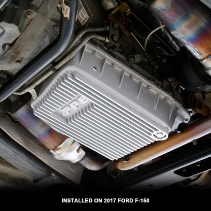 Ford 6R80 Deep Transmission Pan 2015-2017 Ford F-150 Brushed PPE Diesel