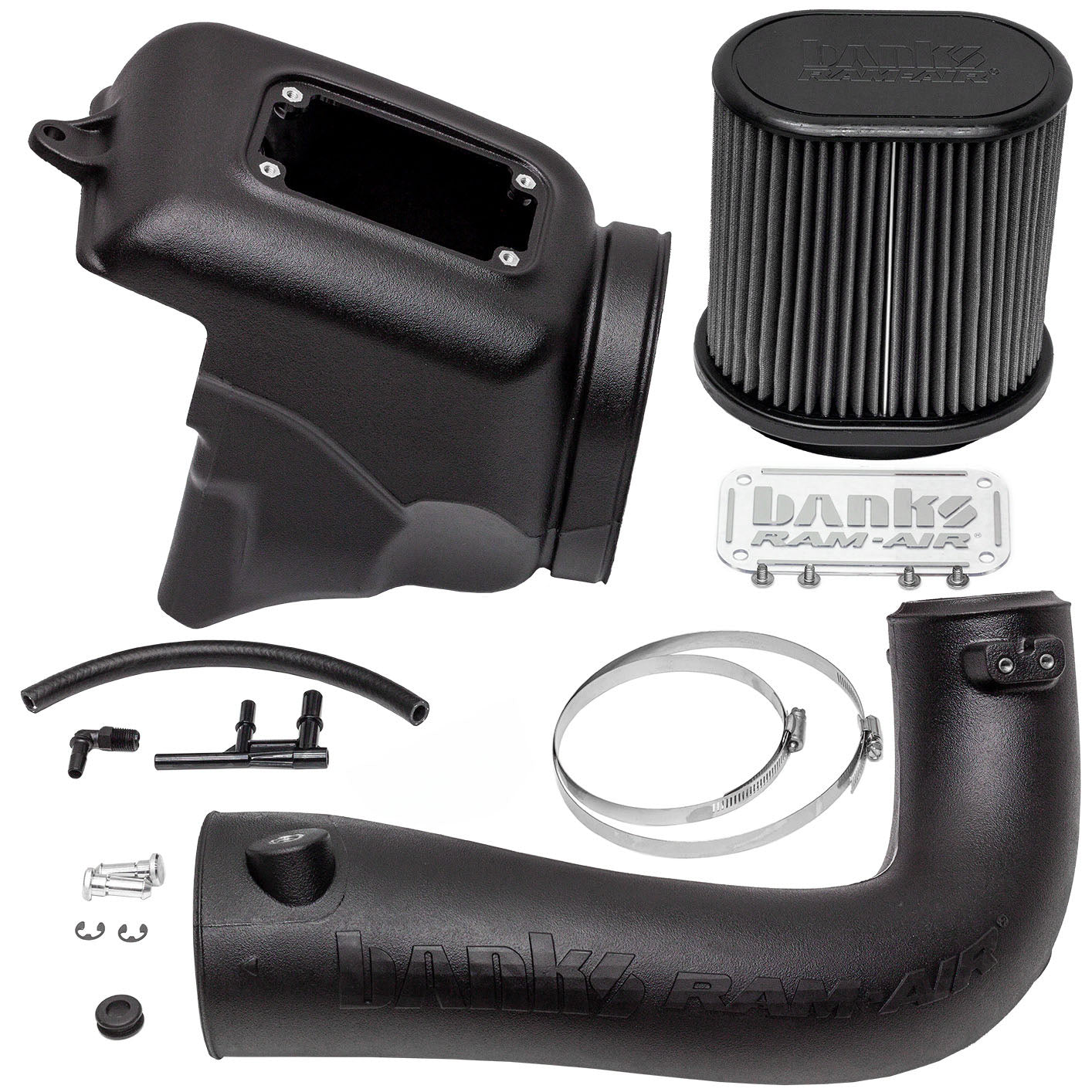 Banks Ram-Air Big-Ass Dry Filter Cold Air Intake System for 18-Up Jeep Wrangler JL 2.0L Turbo