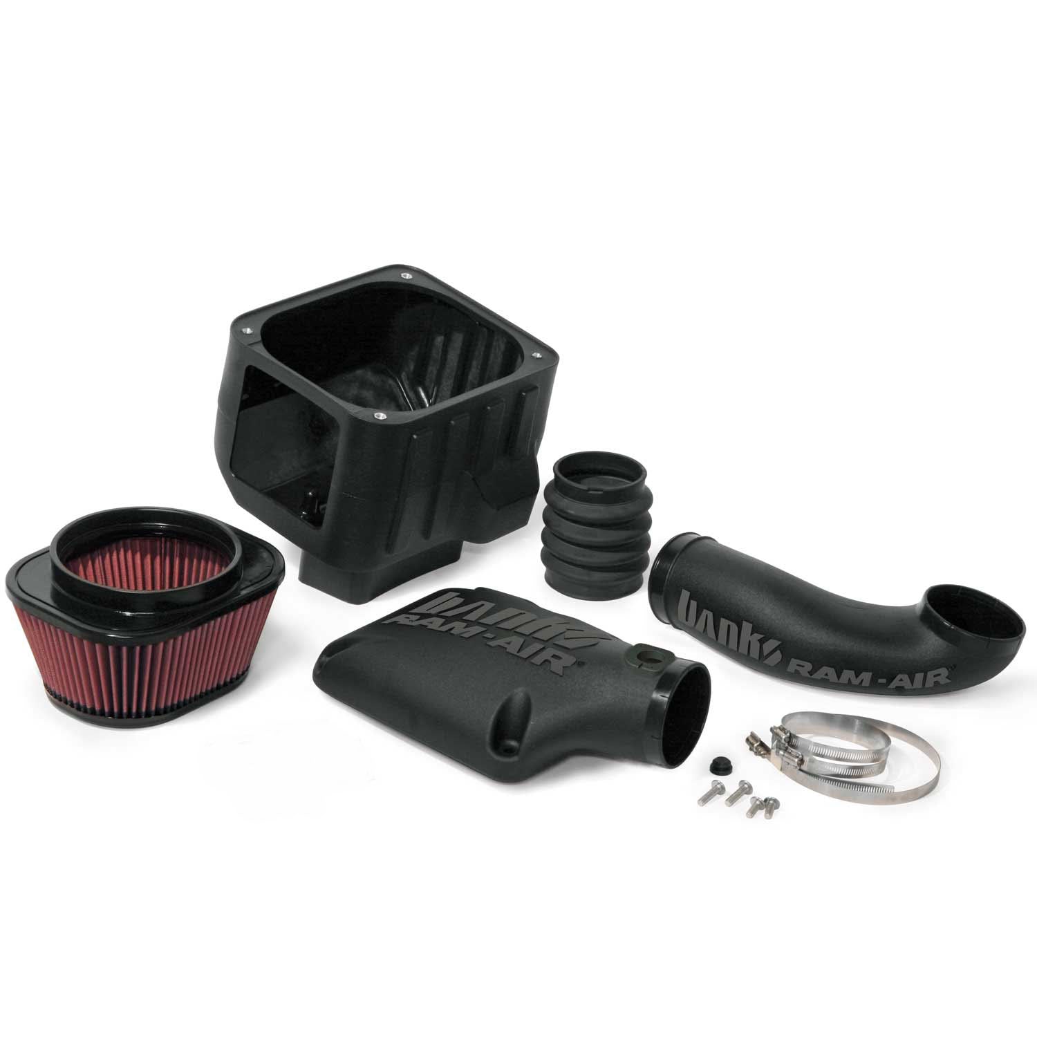 Ram-Air Cold-Air Intake System Oiled Filter 09-13 Chevy/GMC 1500 W/Electric Fan Banks Power