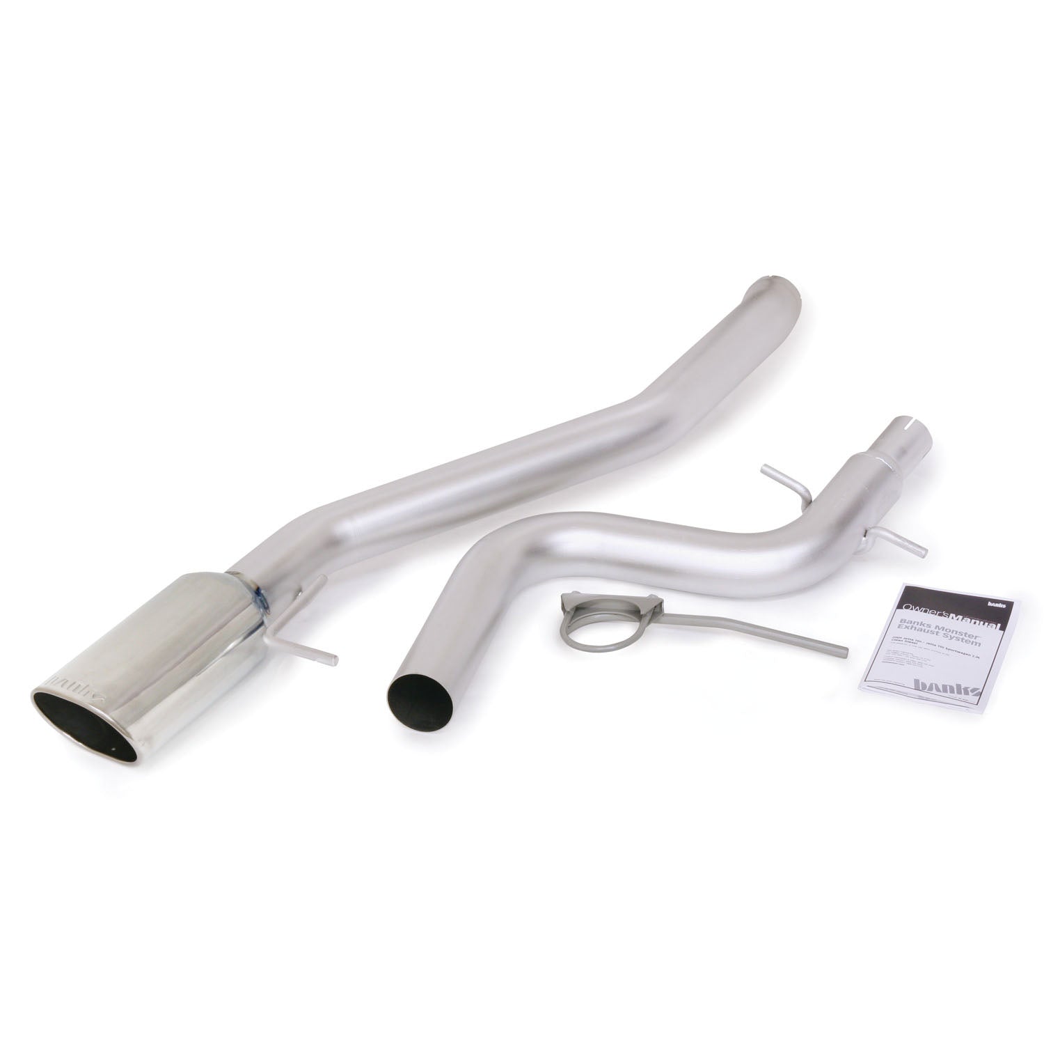Monster Exhaust System Single Exit Chrome Tip 11-13 VW Volkswagen Jetta Sedan/Wagon-2.0L TDI Banks Power