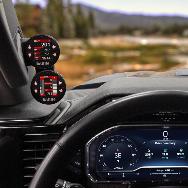 iDash Stealth Pod Mounts for 22 Chevy/GM 1500s and 2024-25 2500/3500 Dual Pod Banks Power