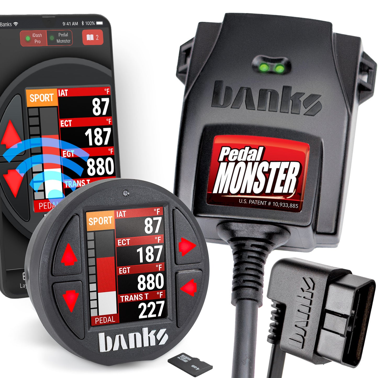 PedalMonster Throttle Sensitivity Booster, Standalone and iDash Kits for many Lexus, Scion, Subaru, Toyota Banks Power