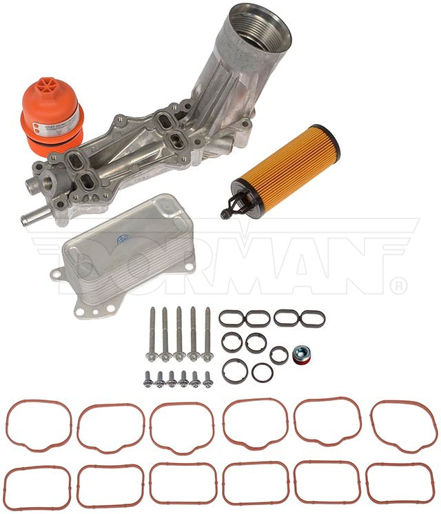 Upgraded Aluminum Engine Oil Filter Housing With Oil Cooler And Filter (Dorman OE FIX)