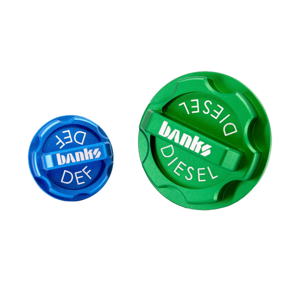 Banks Revolver Billet Diesel & DEF Caps