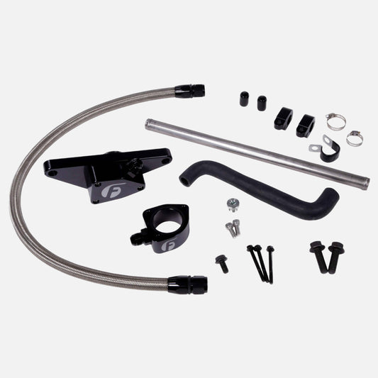 Cummins Coolant Bypass Kit 003-05 Auto Trans with Stainless Steel Braided Line