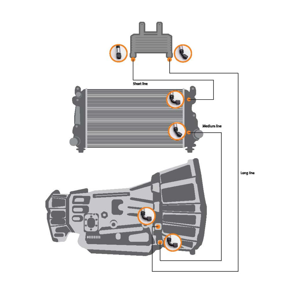 2017-2019 GM 2500/3500 Duramax Heavy Duty Replacement Transmission Cooler Lines