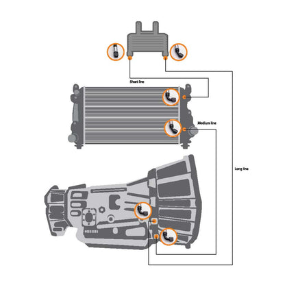 2017-2019 GM 2500/3500 Duramax Heavy Duty Replacement Transmission Cooler Lines