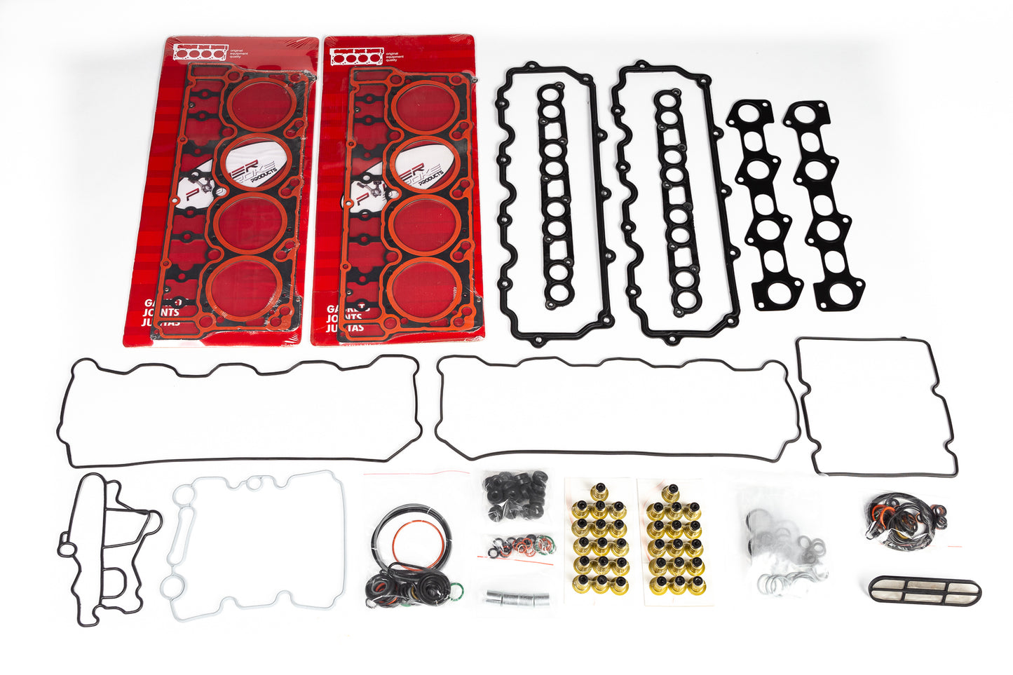 "Solid Seal" kit - Upper gasket kit w/ .010 over head gasket and a set of 220ksi head studs (20mm 6.0 Powerstroke)