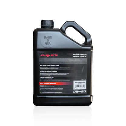 Premium synthetic gasoline engine oil 0W-20 (1 gallon)