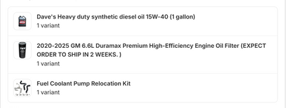 Upgraded Maintenance Bundle with Banks Ultimate Cooling package