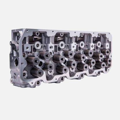 2011-2016 LML 6.6L Stock Cylinder Head - Drivers side cylinder head loaded