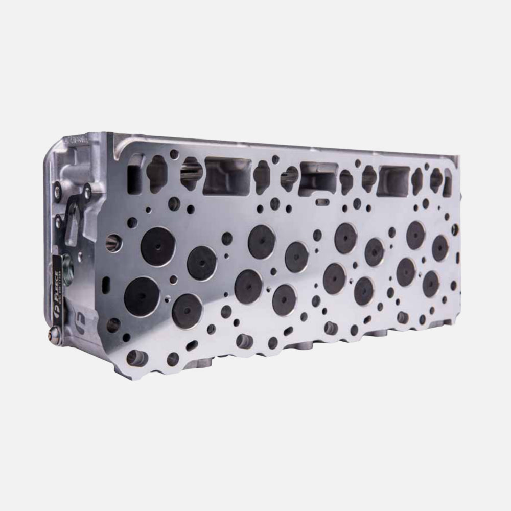 2011-2016 LML 6.6L Stock Cylinder Head - Drivers side cylinder head loaded