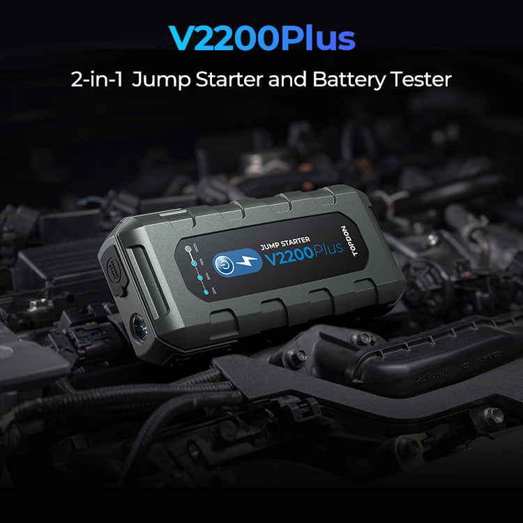 2-in-1 2200 Peak Amp Jump Starter & Battery/System Tester