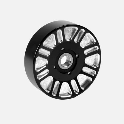 2003-2018 Upper Fan Idler for use with Electric Water Pumps Black Finish Contract Cut Fleece Performance