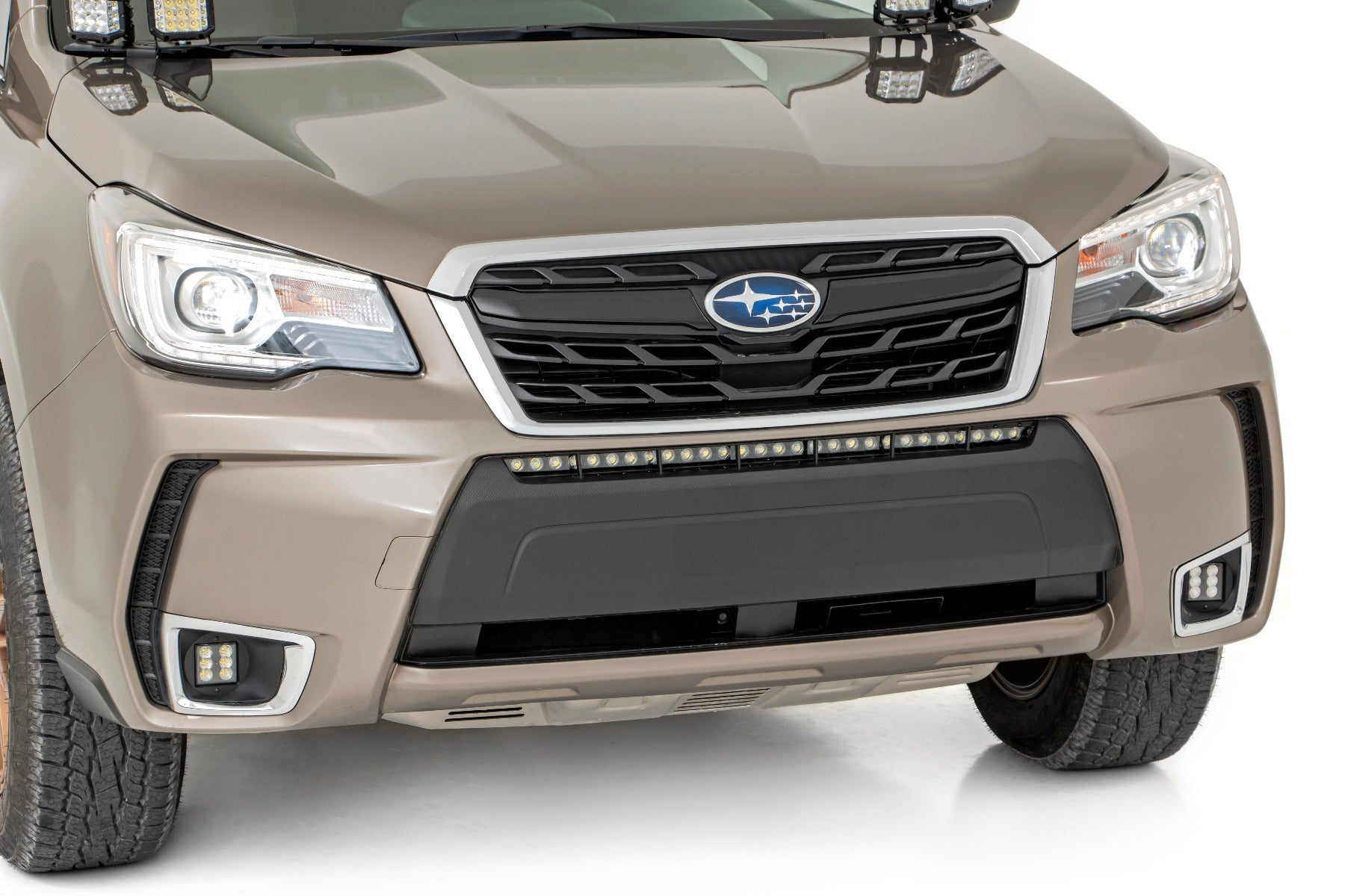LED Light Kit | Fog Mount | 2" Black Pair | Spot | Subaru Forester 4WD (14-18)