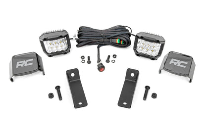 LED Light Kit | Rear Mount | 2" Chrome Pair | Wide Angle | Can-Am Maverick Sport