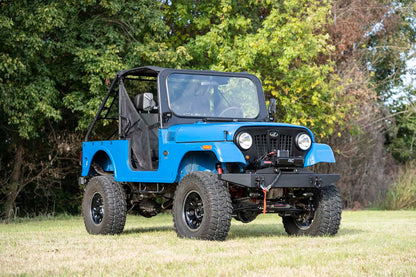 LED Light Kit | Hood Mount | 30" Black Single Row | White DRL | Mahindra Roxor