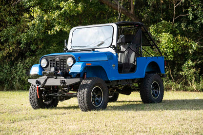 LED Light Kit | Hood Mount | 30" Black Single Row | White DRL | Mahindra Roxor